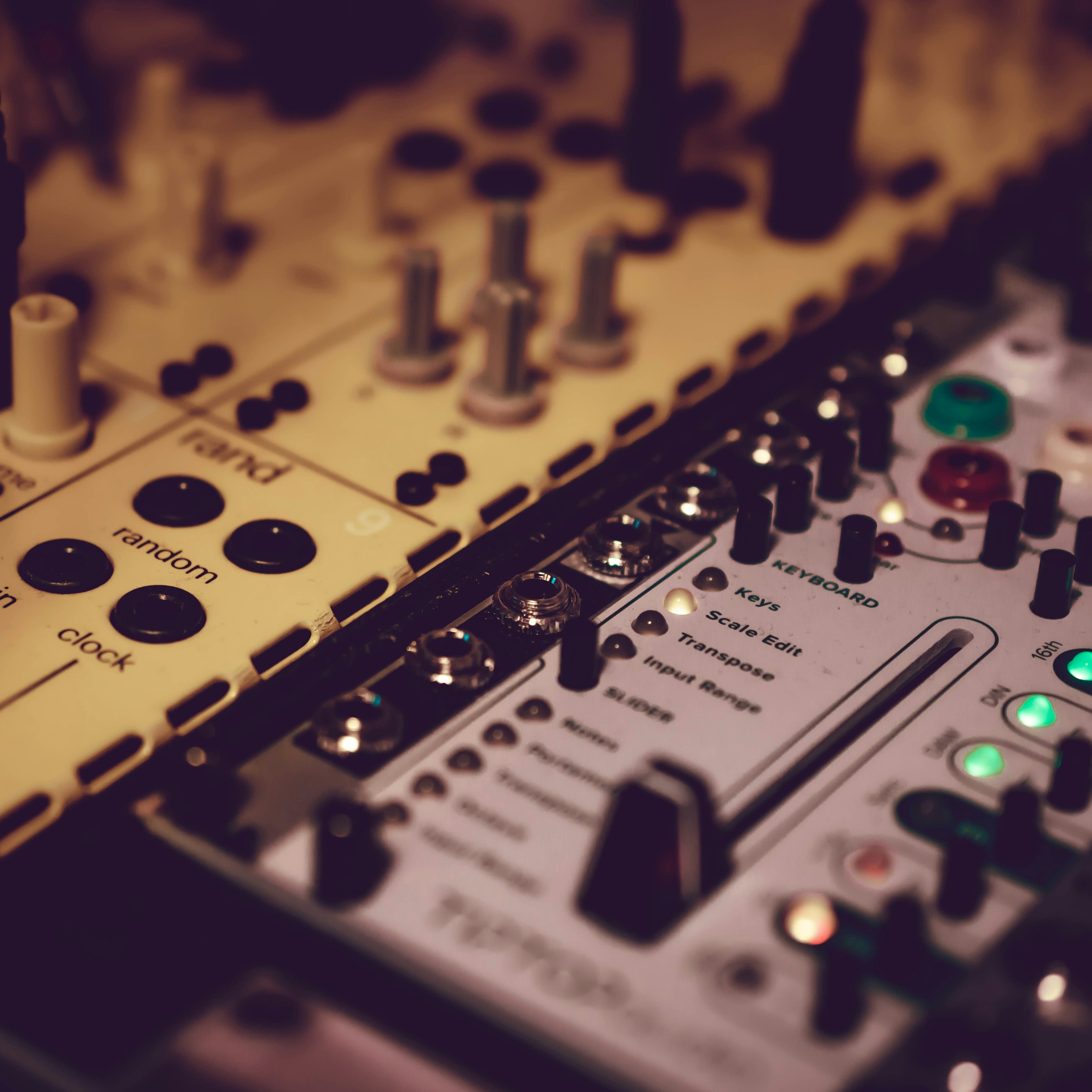 Analogue device used to produce sound.